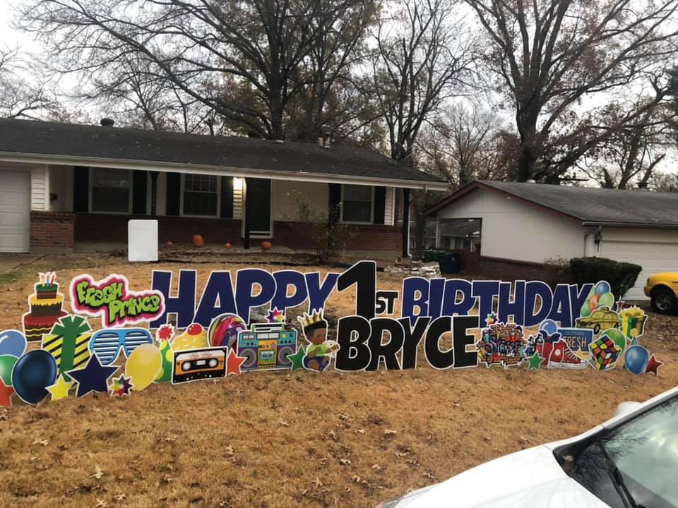 Fresh Prince Baby Boy Yard Card