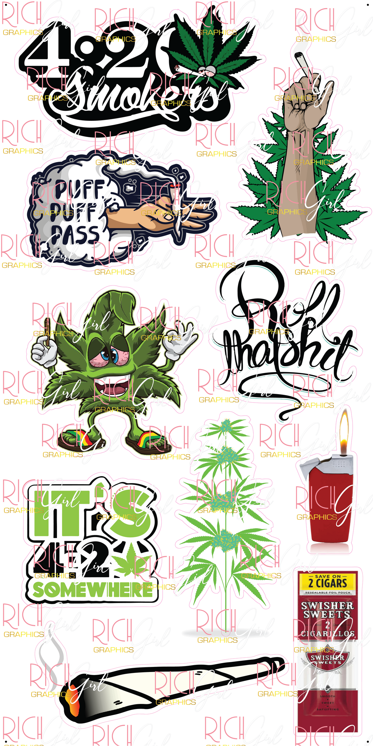 Puff Puff Pass Yard Card