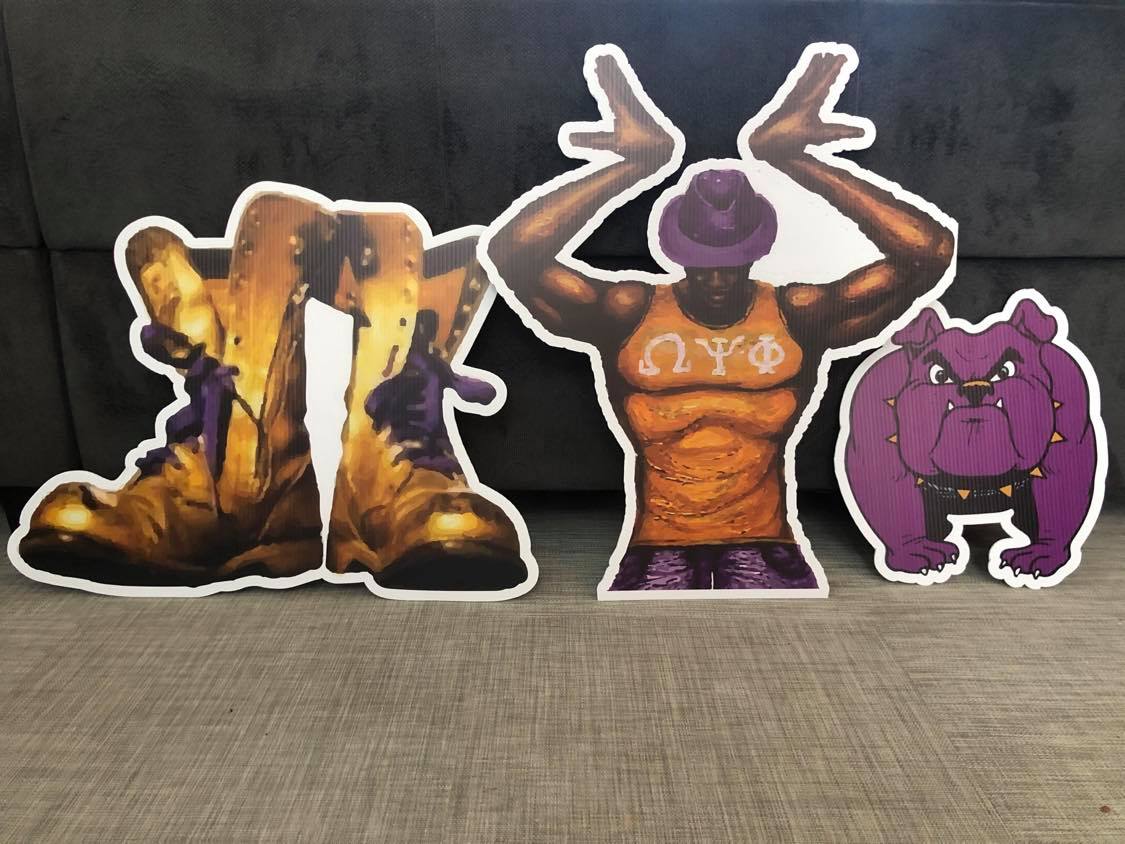 Omega PSI PHI Fraternity, Inc. Yard Card