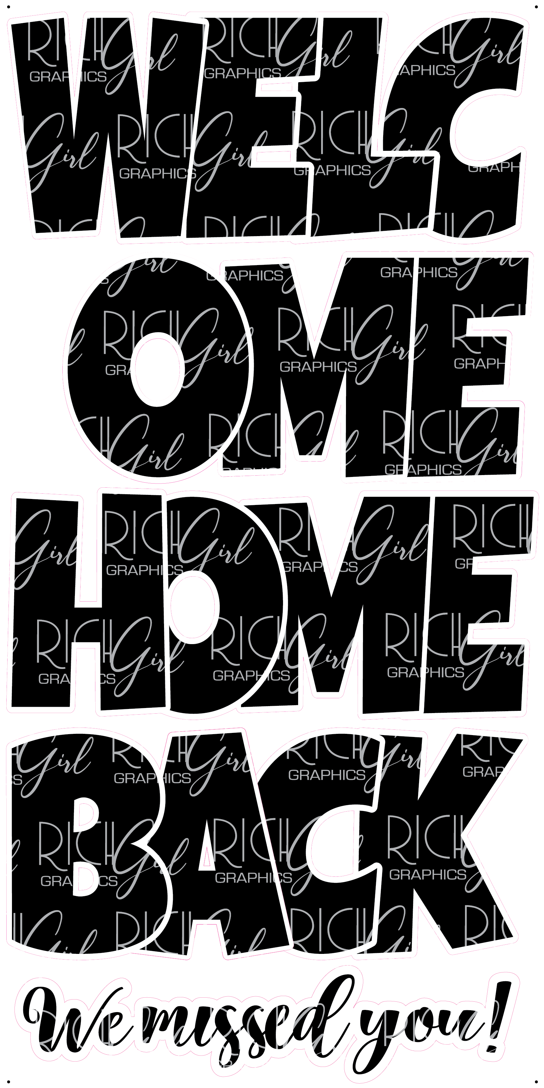 EZ Set - Welcome Home/Back Yard Card