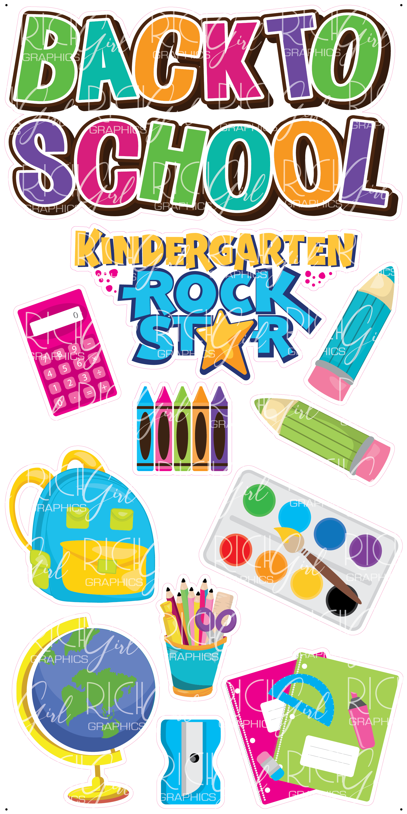 Back To School II Yard Card