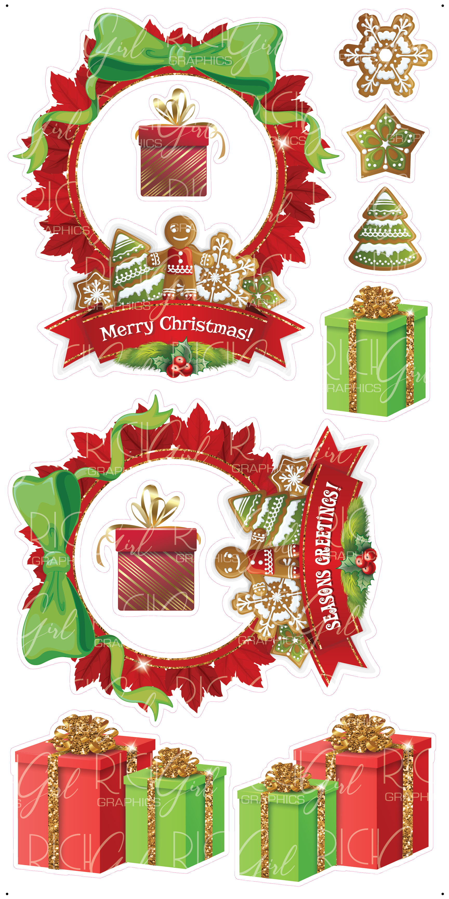 Christmas Frames Yard Card