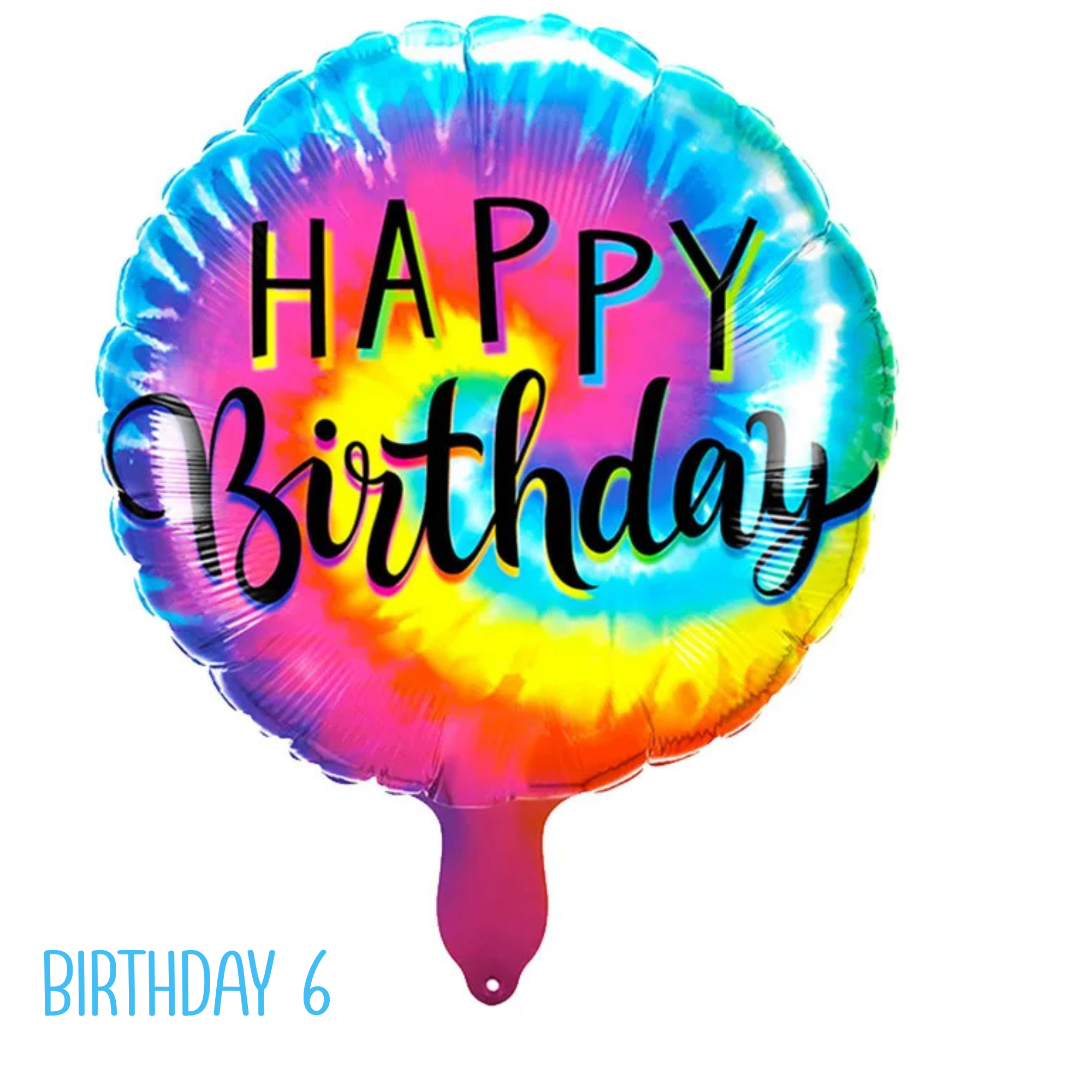 Birthday Balloons – Mylar Helium Filled with Ribbon