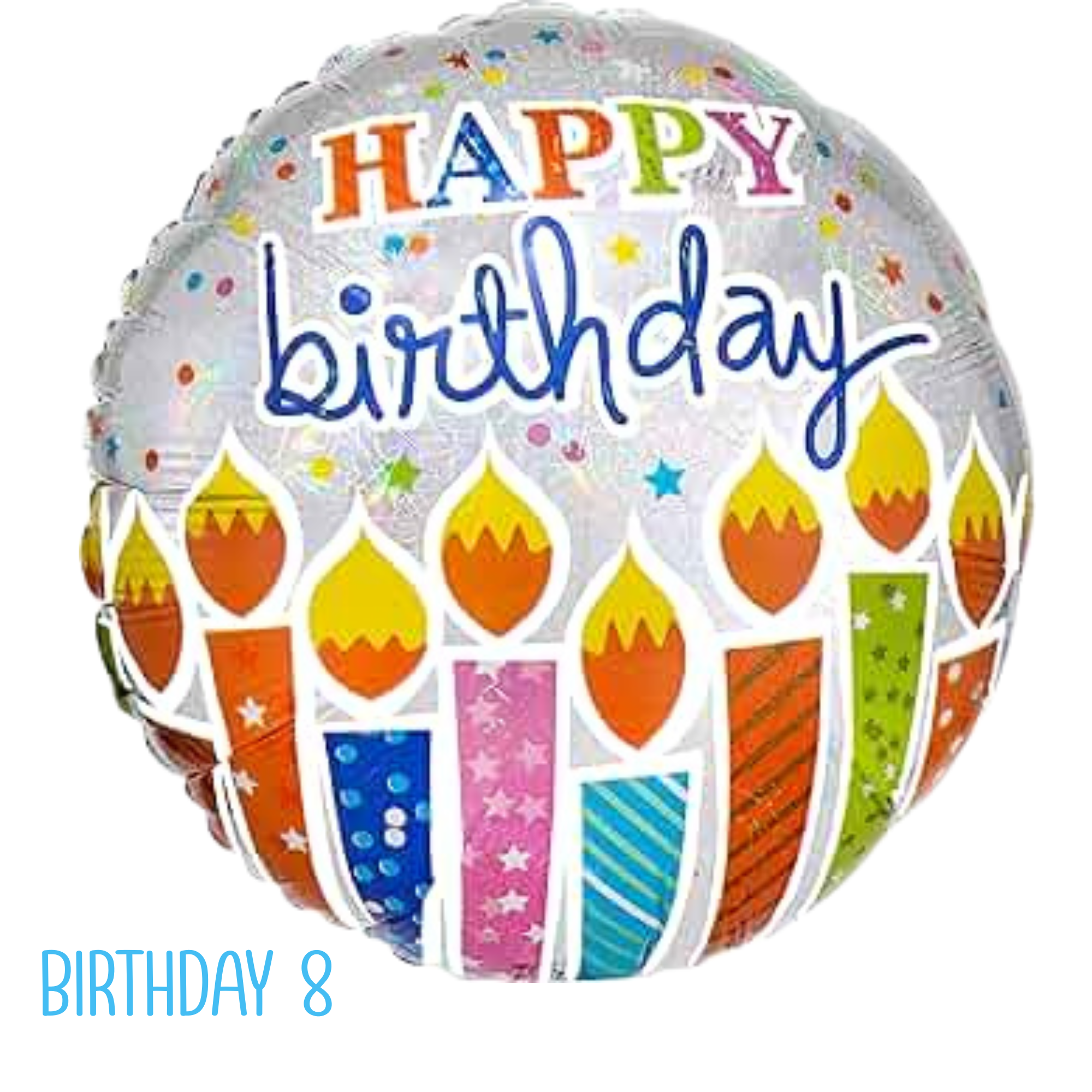 Birthday Balloons – Mylar Helium Filled with Ribbon