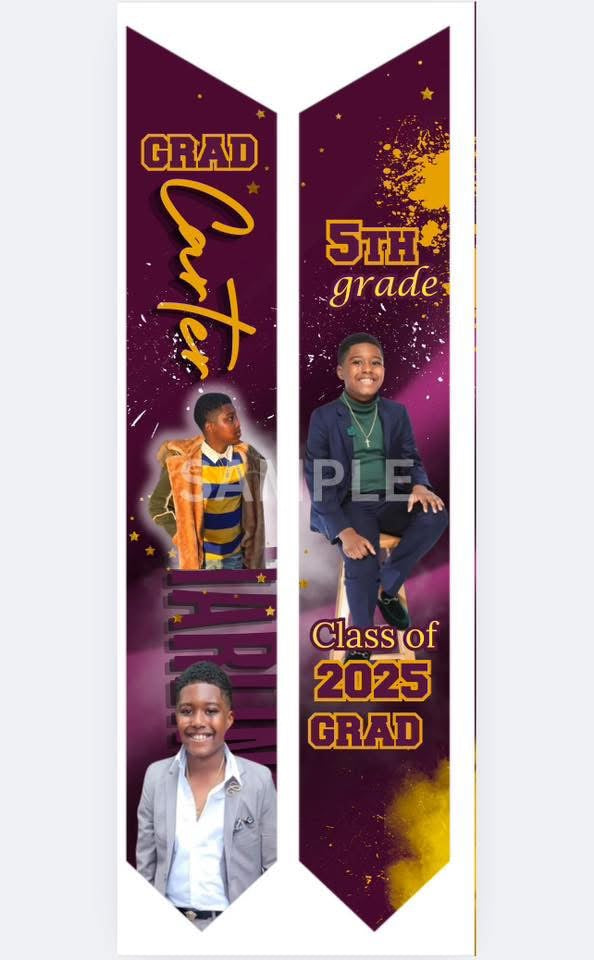 Custom Graduation Stoles – Adult & Kid Sizes