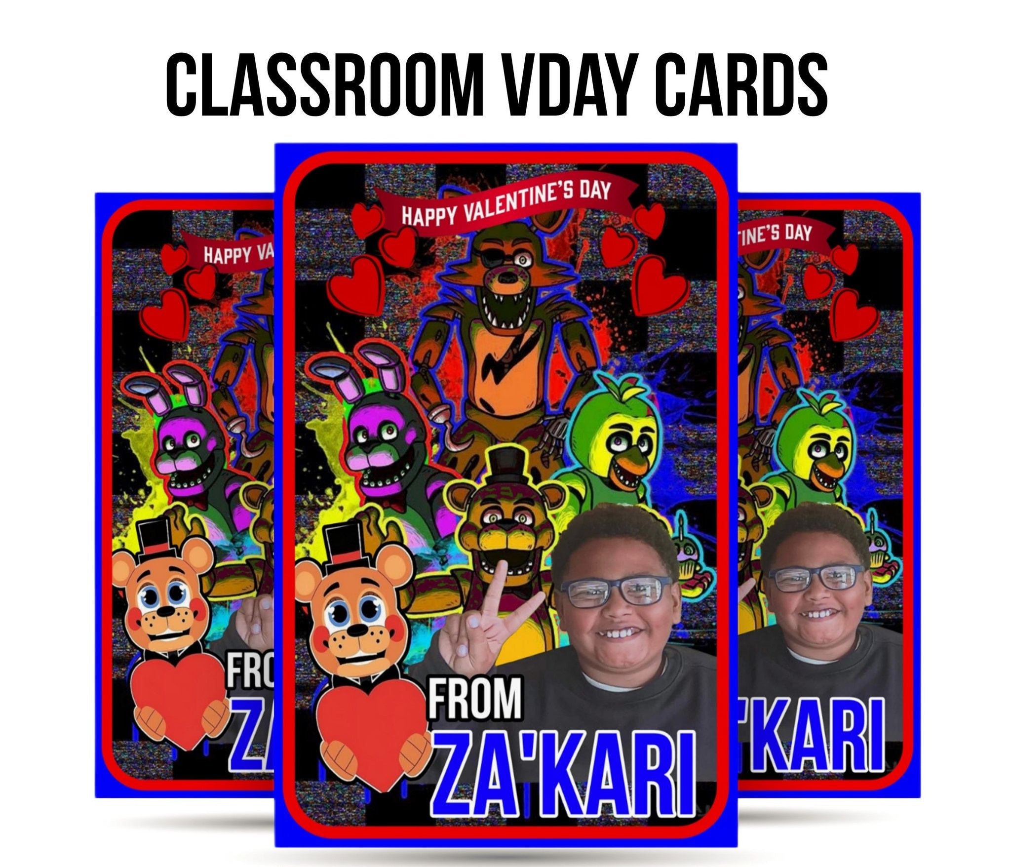 Classroom Valentine's Day Cards | Custom Designs | Personalized | Add Name & Photo