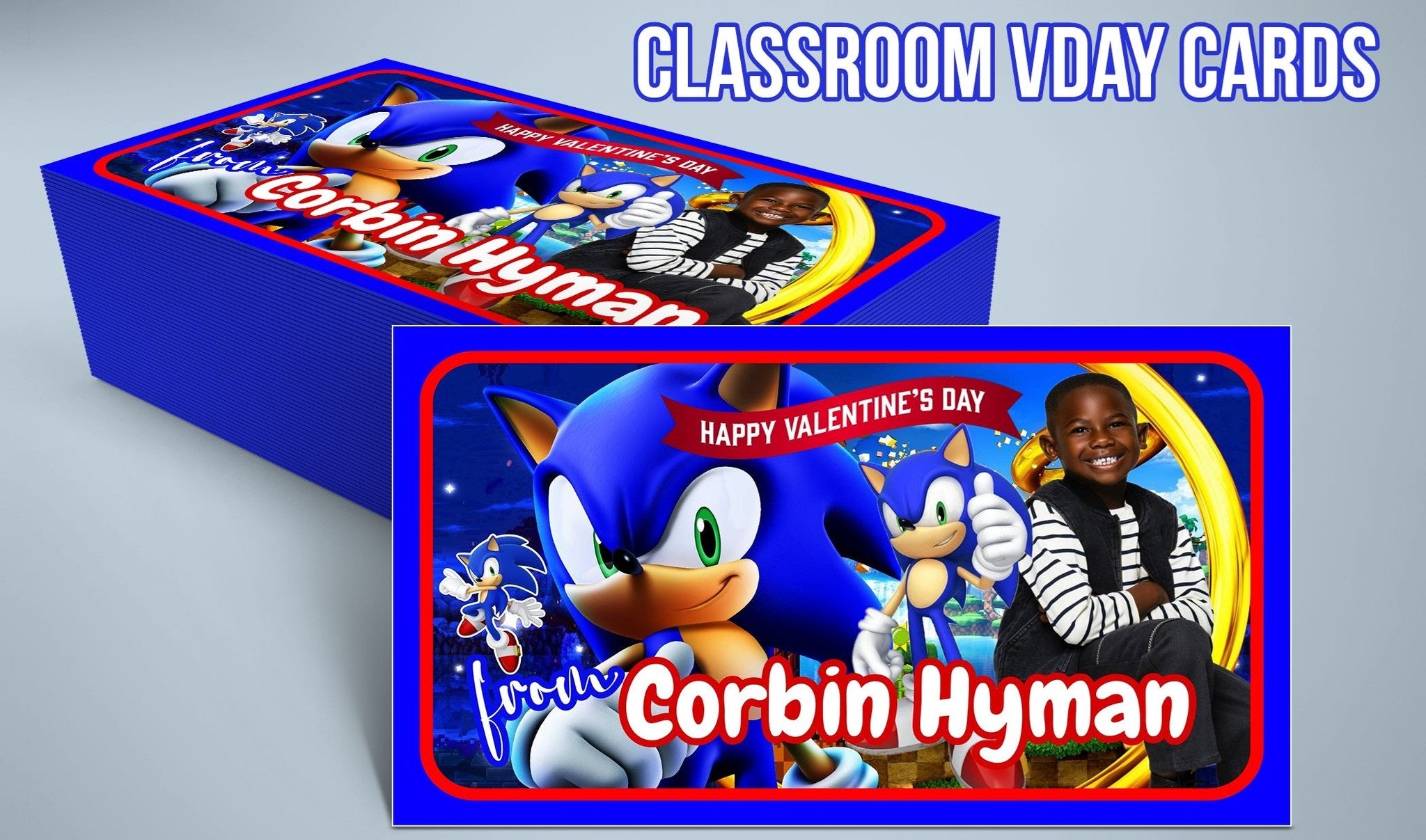 Classroom Valentine's Day Cards | Custom Designs | Personalized | Add Name & Photo