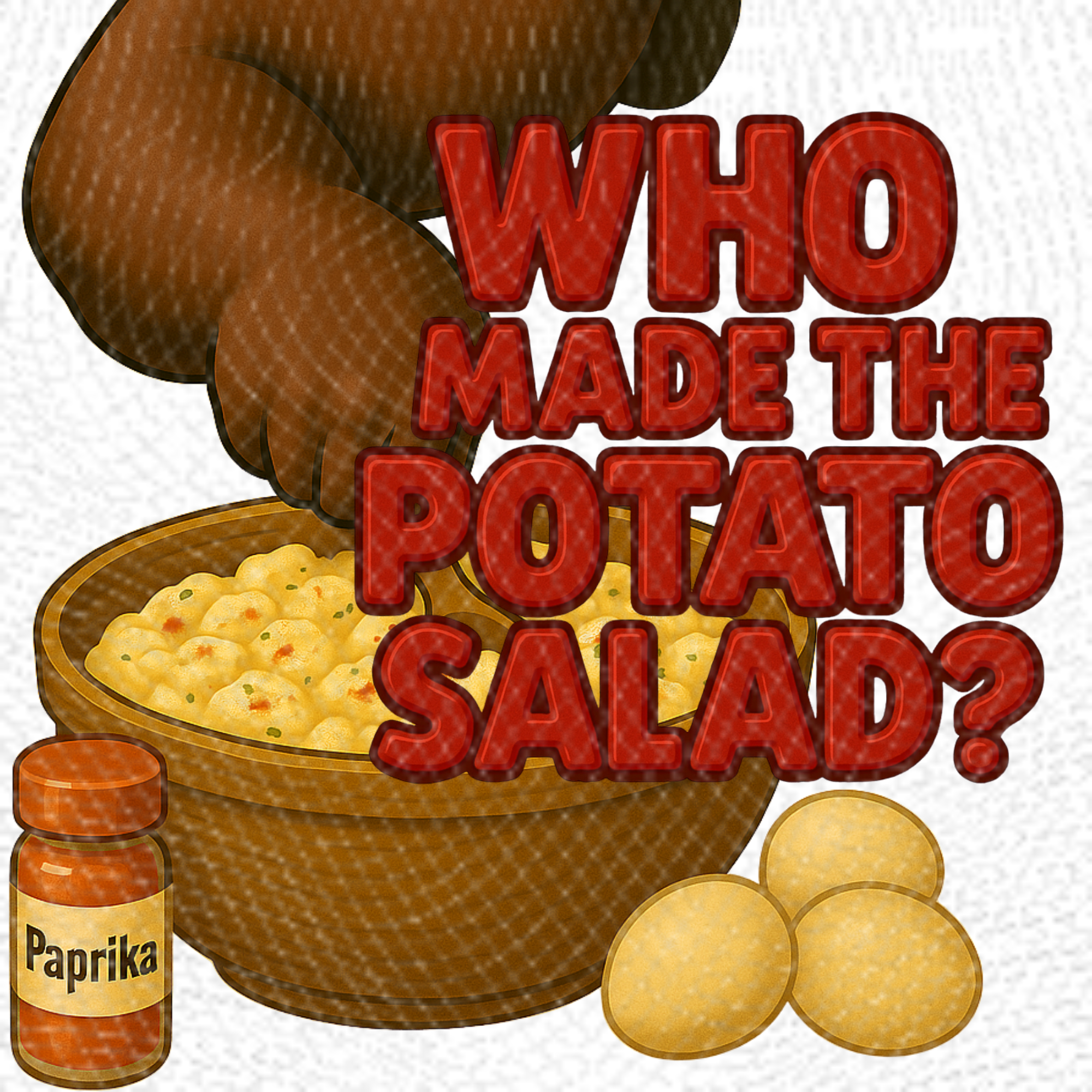 Who Made the Potato Salad? | PNG | Instant Download | Sublimation & DTF Clipart | 300 DPI