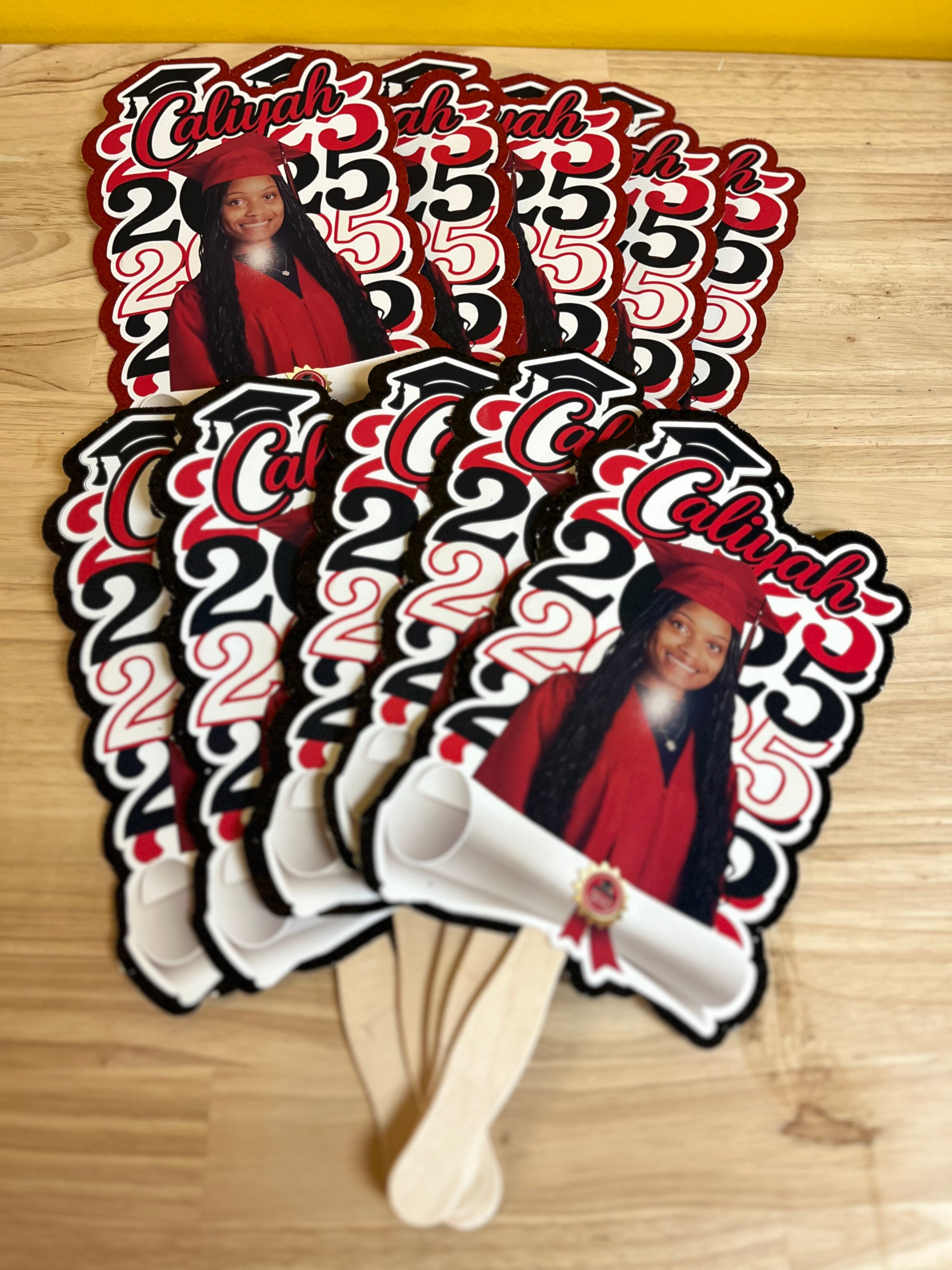 Custom Graduation Fans – Personalized Handheld Photo Fans