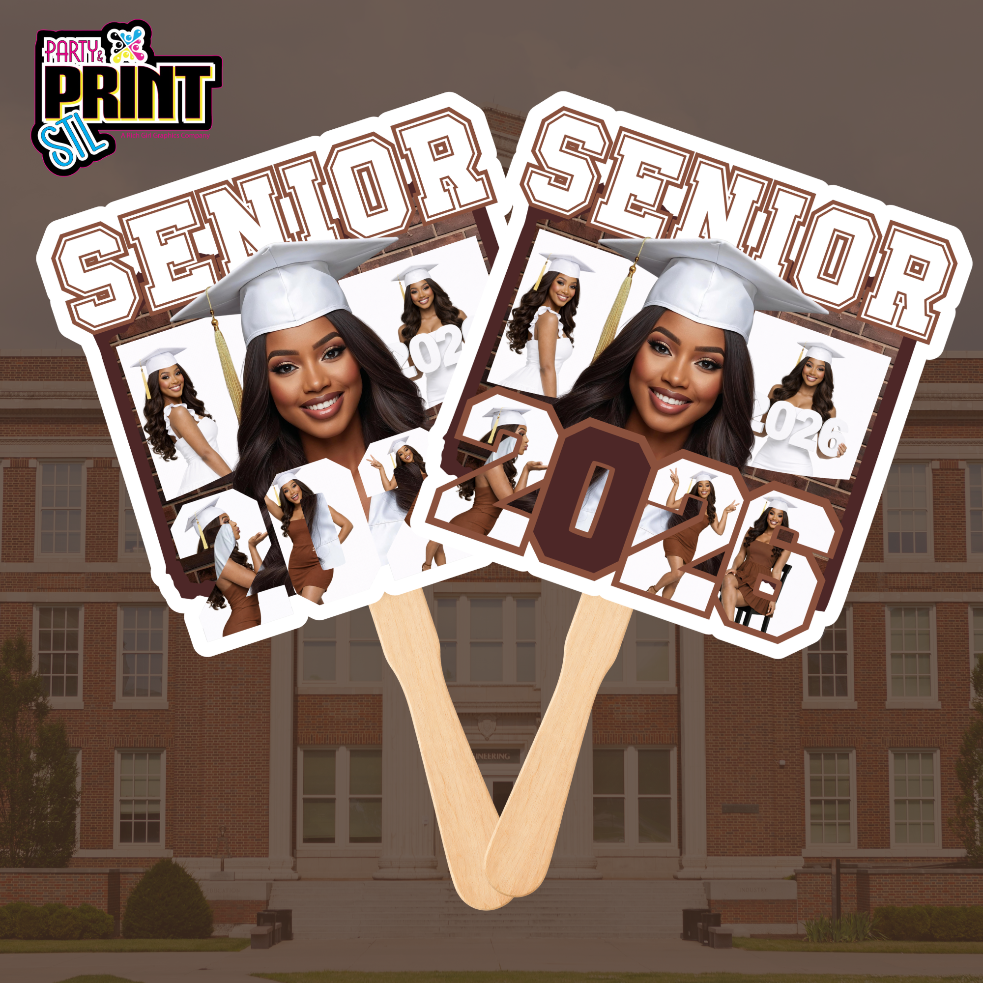 Custom Graduation Fans – Personalized Handheld Photo Fans