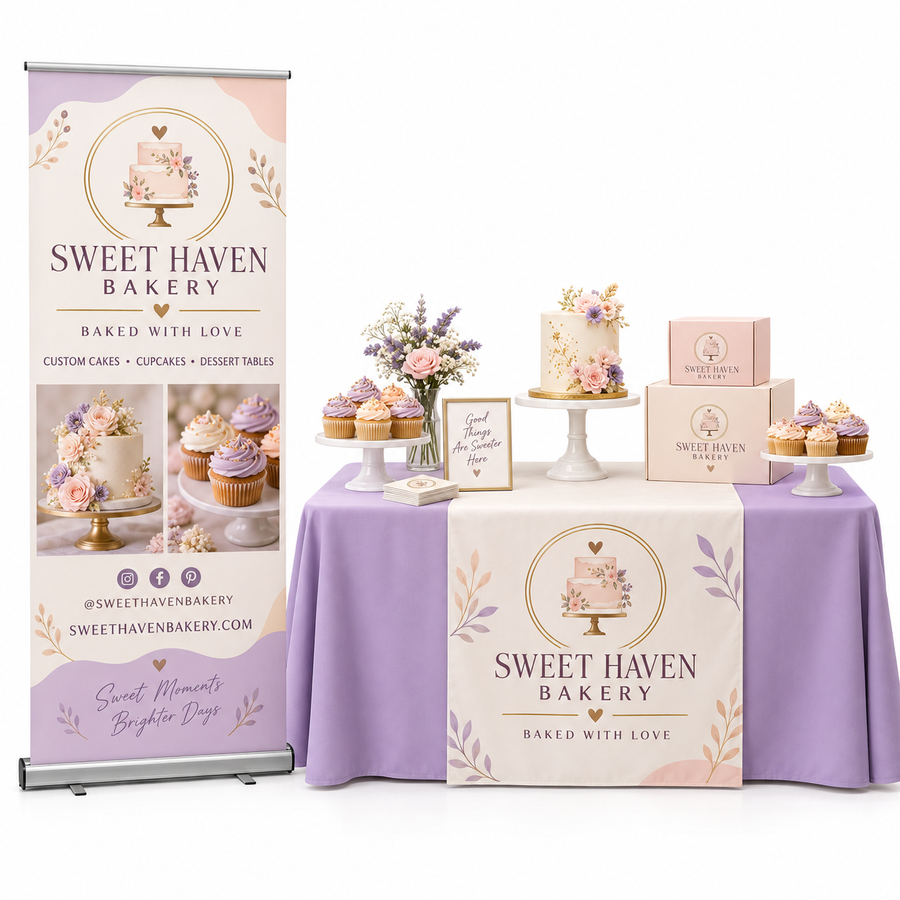 TEST PRODUCT – Custom Vendor Display Bundle | Retractable Banner & Table Runner