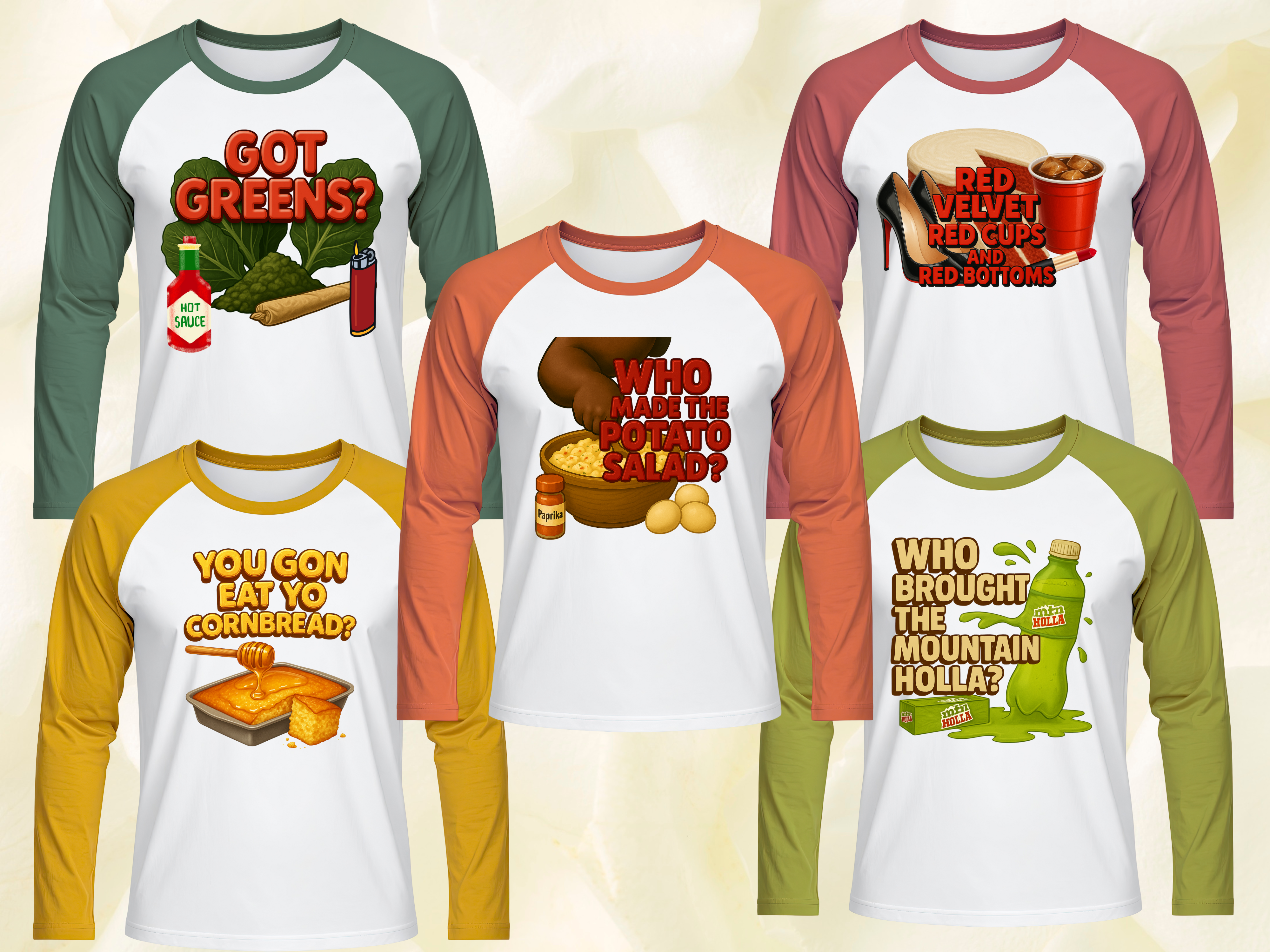 🦃 Who Made The Potato Salad Thanksgiving Cookout Gangsheets – Instant Download