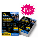 Custom 4" x 6 Flyers | Business, Events, Promotional | Custom Designed