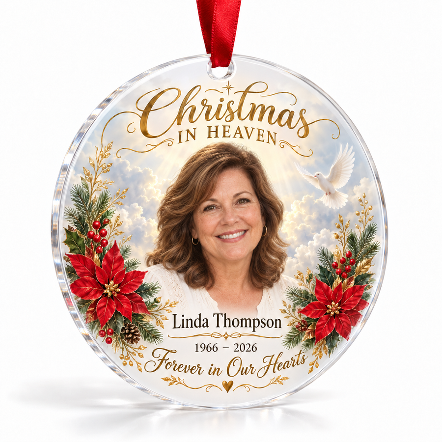 Memorial Ornament | Acrylic | Bulk Christmas Keepsake