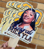 Custom Photo Fans | Personalized Face Fans | Graduations, Memorials, Birthdays & Weddings
