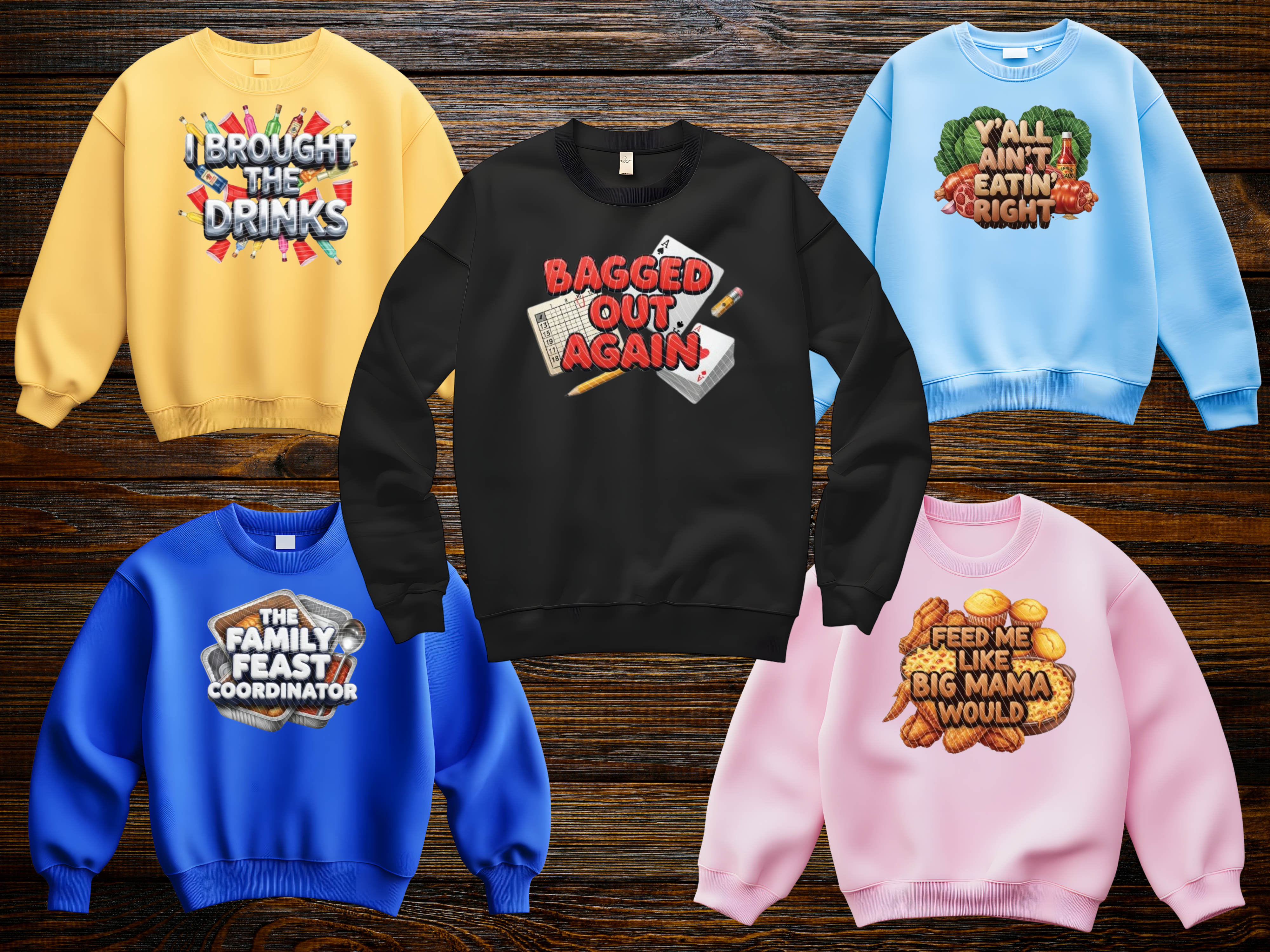 Auntie’s Secret Recipe Ready To Press DTF Gangsheet | Black AF Thanksgiving Transfers | 10 Holiday Designs