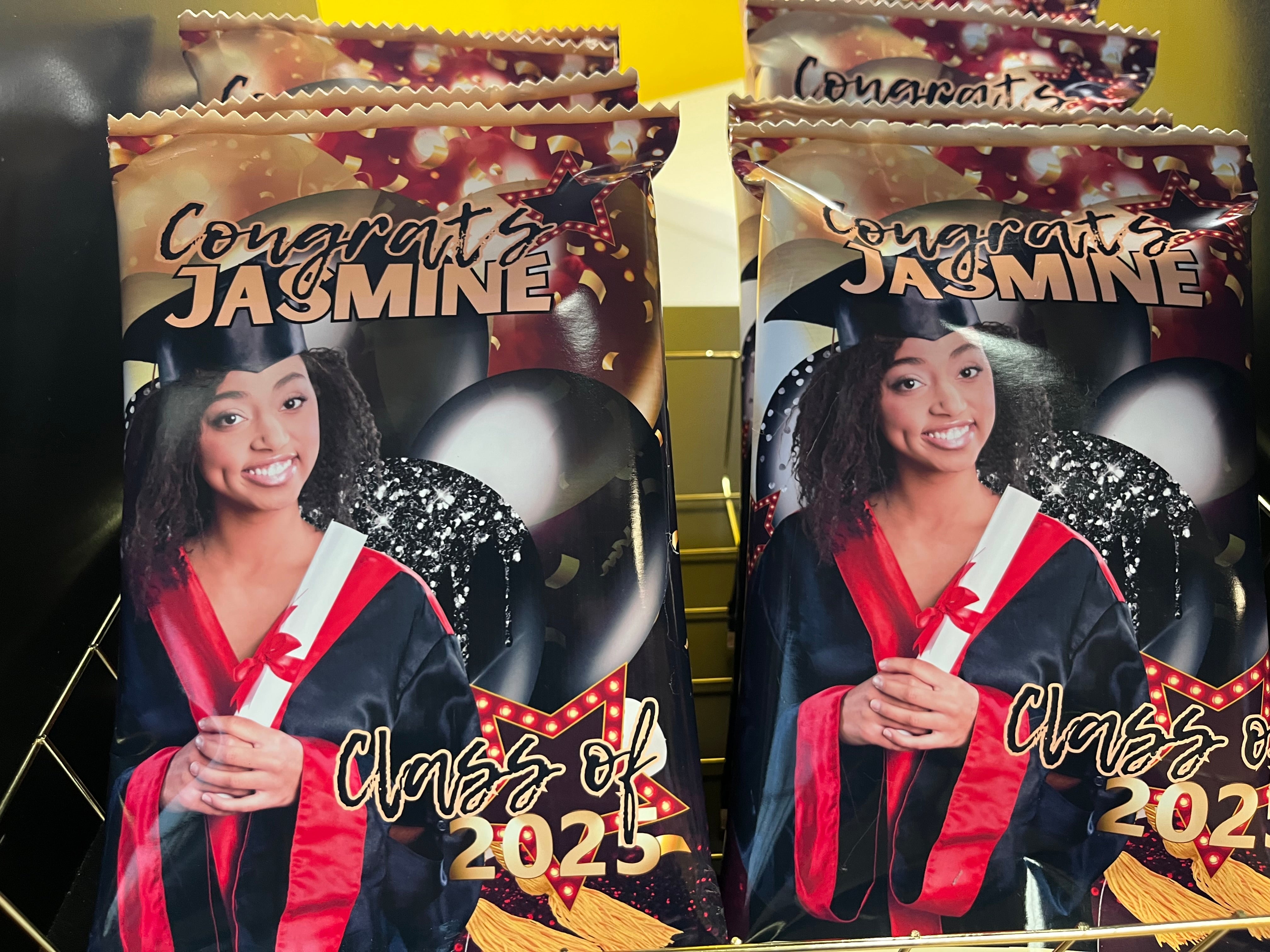 Reach for the Stars” Custom Graduation Chip Bags – Personalized Party Favors