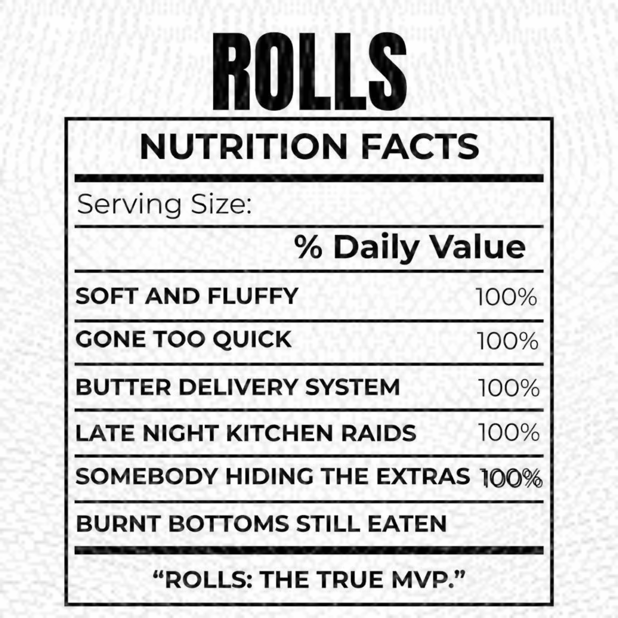 Funny Thanksgiving Food Nutrition Facts Tee (Pick Your Print)