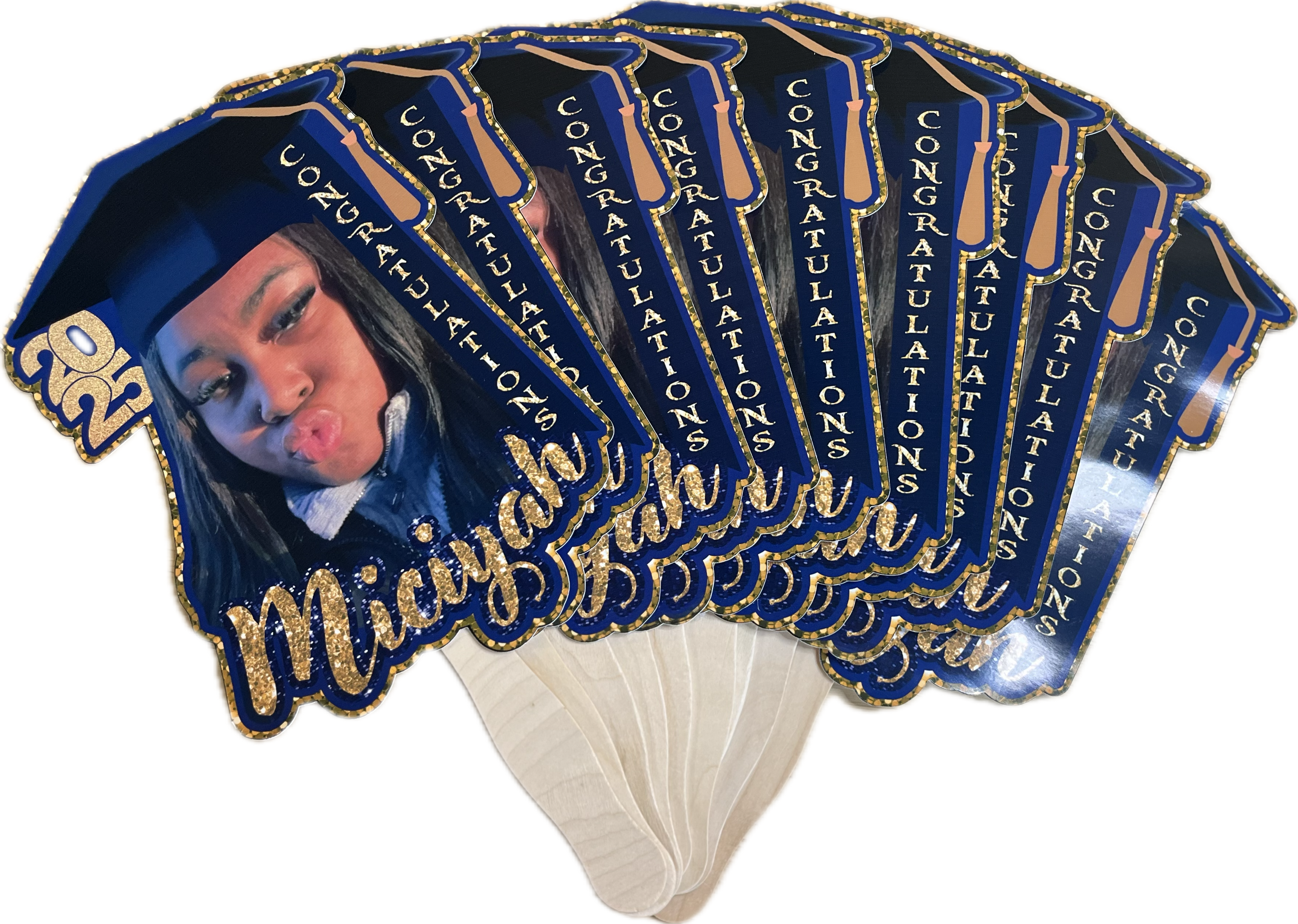 Custom Graduation Fans – Personalized Handheld Photo Fans