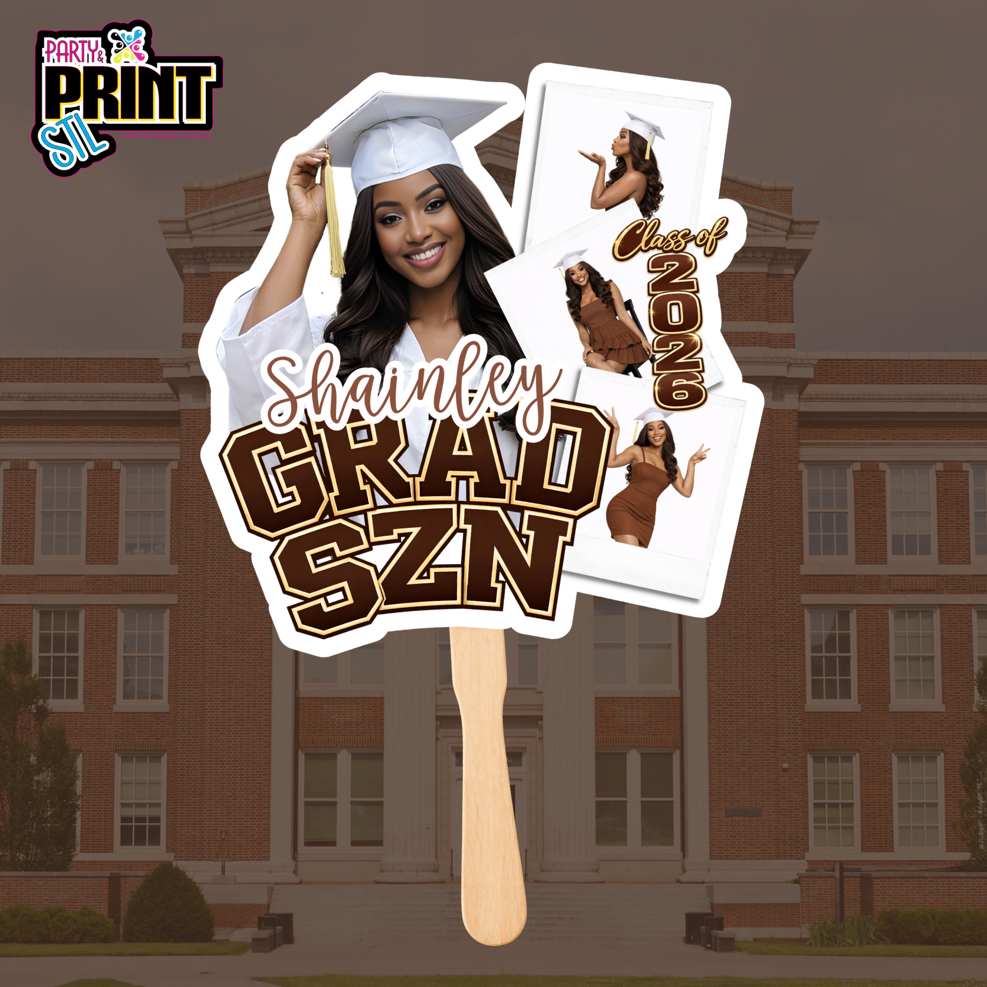 Custom Graduation Fans – Personalized Handheld Photo Fans