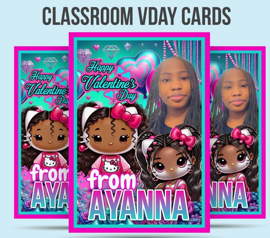 Classroom Valentine's Day Cards | Custom Designs | Personalized | Add Name & Photo