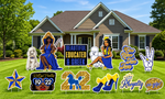 Sigma Gamma Rhoyalty | SGRho Sorority Yard Signs | Sigma Gamma Rho Yard Card Set | Greek Decor