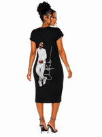 One-of-a-Kind Chris Brown & Usher R&B Tour Studded Midi Dress – Large