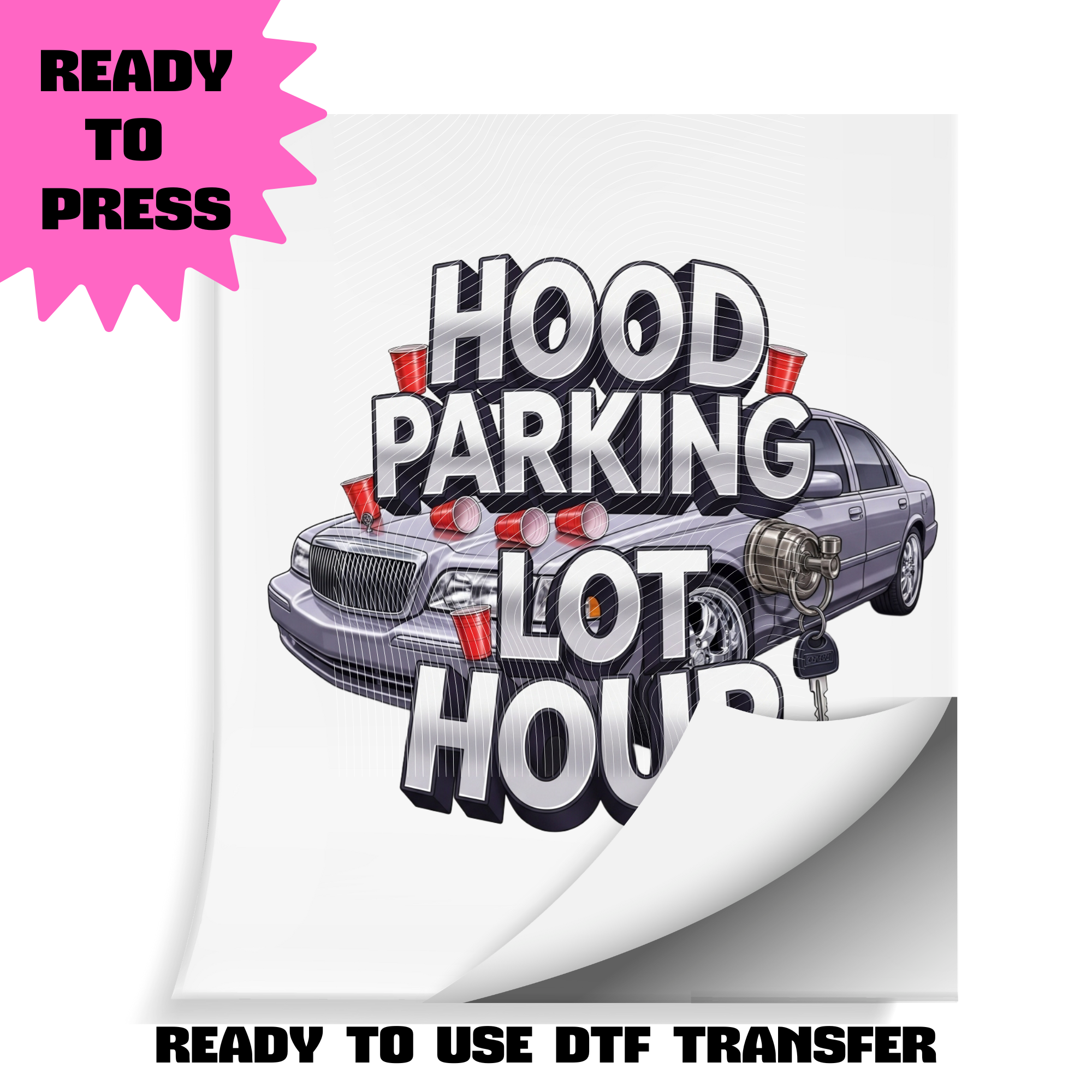 Hood Parking Lot Hour – Ready to Press DTF Transfer