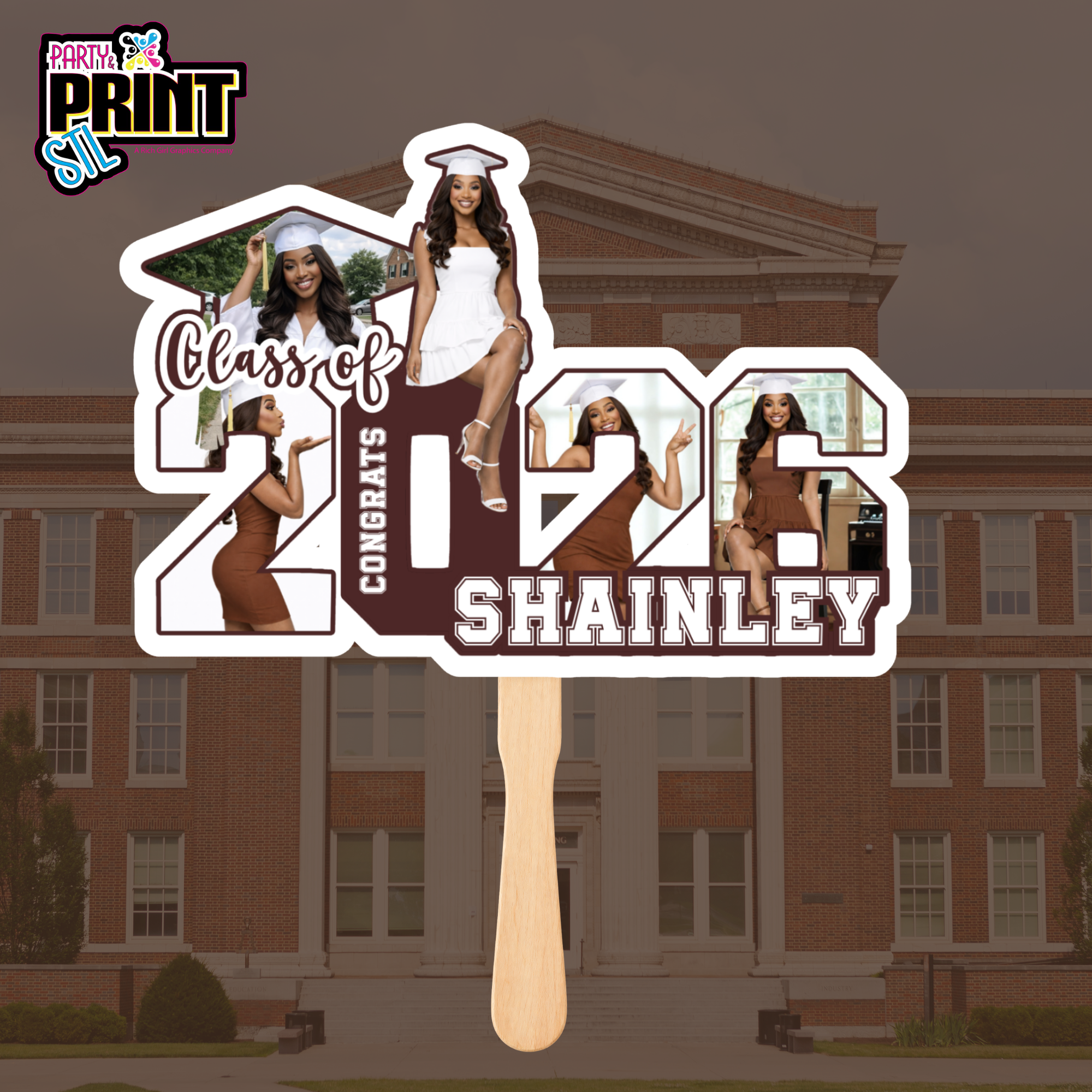 Custom Graduation Fans – Personalized Handheld Photo Fans