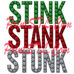 🎄 Sparkling Grinchmas Digital Bundle – 14 Rhinestone-Style Christmas Designs | Instant Download