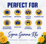 Sigma Gamma Rhoyalty | SGRho Sorority Yard Signs | Sigma Gamma Rho Yard Card Set | Greek Decor