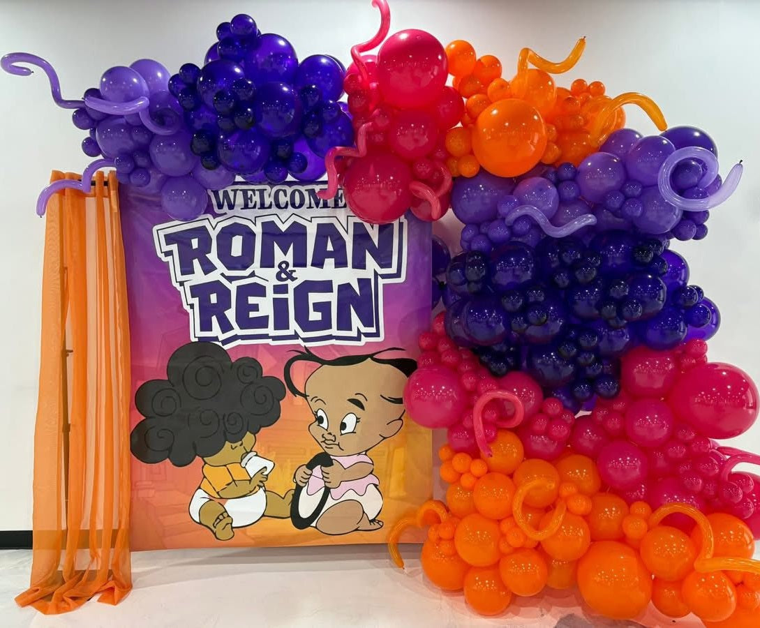 Proud Family Party Decor Bundle – 8x8 Backdrop & Floor Decal Set