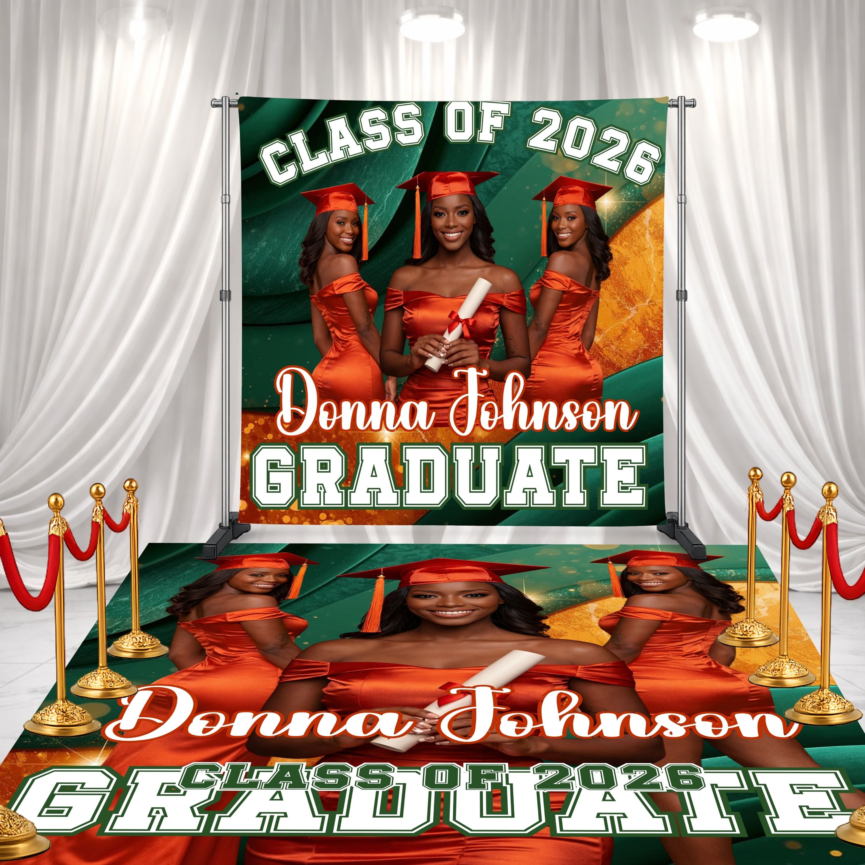 Graduartion Color Green Graduation Decor Set - Add a Secondary Color to match your theme ...