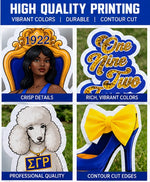 Sigma Gamma Rhoyalty | SGRho Sorority Yard Signs | Sigma Gamma Rho Yard Card Set | Greek Decor