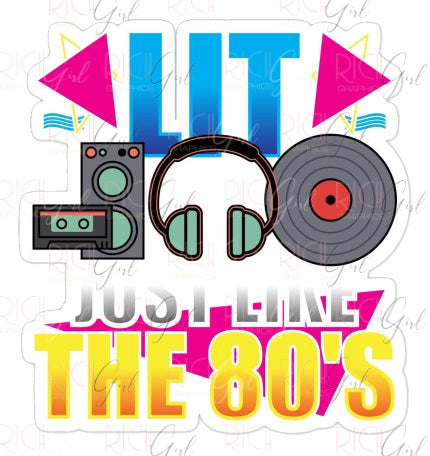 I Love the 80s Cutout Props – Retro Party Decor in Multiple Sizes