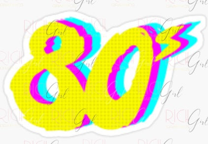 I Love the 80s Cutout Props – Retro Party Decor in Multiple Sizes