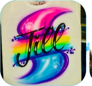 Custom Airbrushed Name T-Shirts