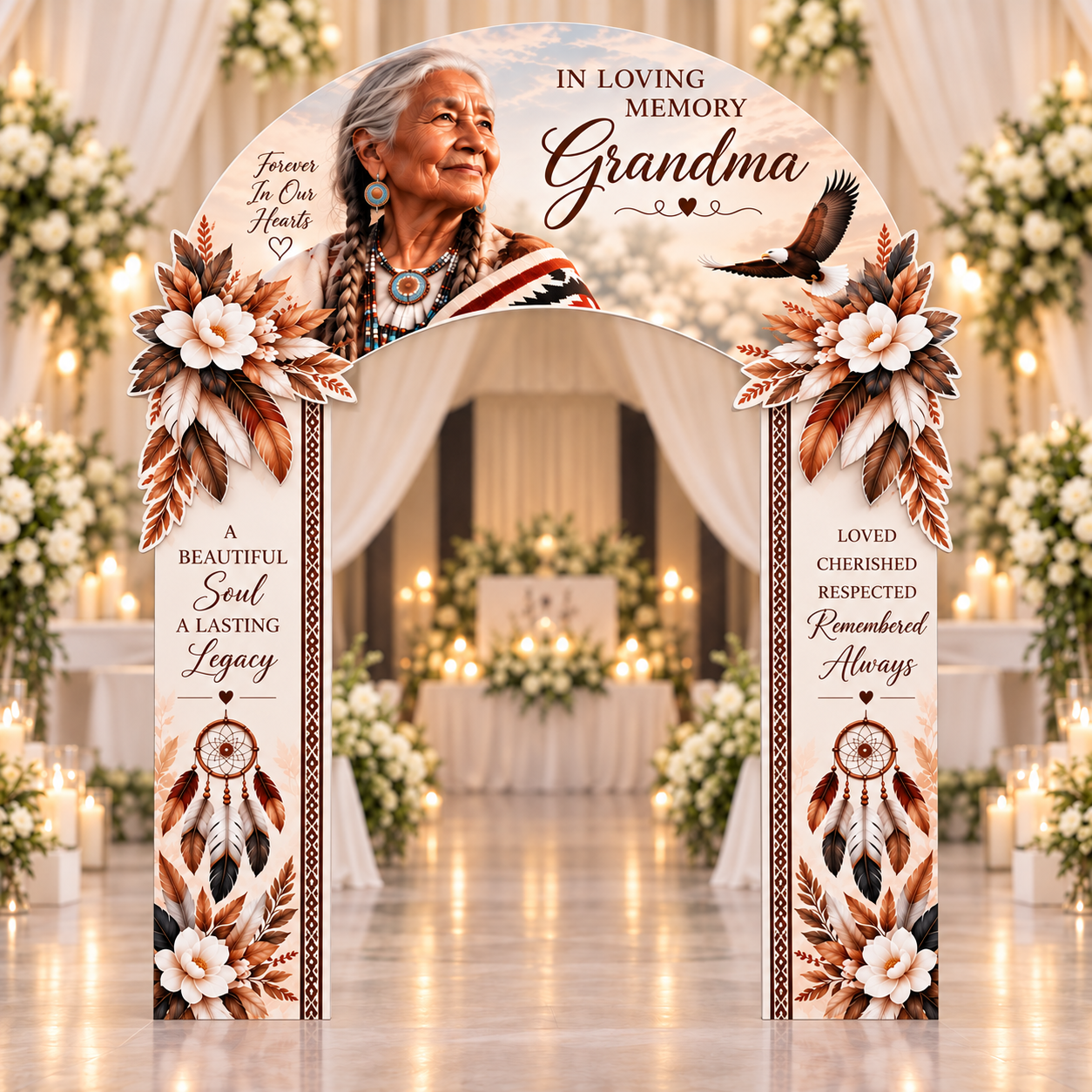 Celebration of Life Memorial Archway | Custom Funeral Entryway