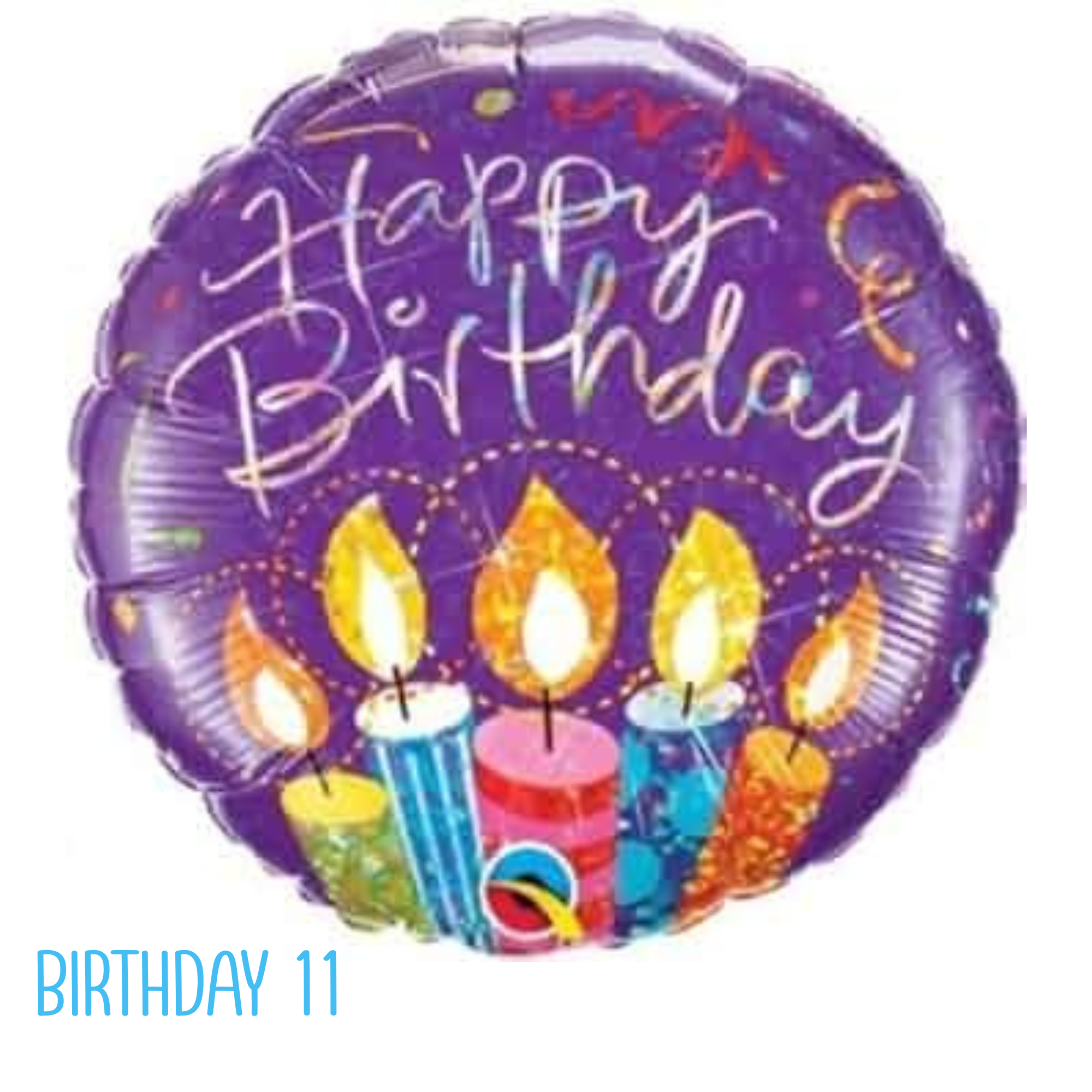 Birthday Balloons – Mylar Helium Filled with Ribbon