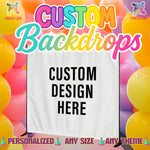 Custom Vinyl Backdrop | Personalized Party & Event Backdrop