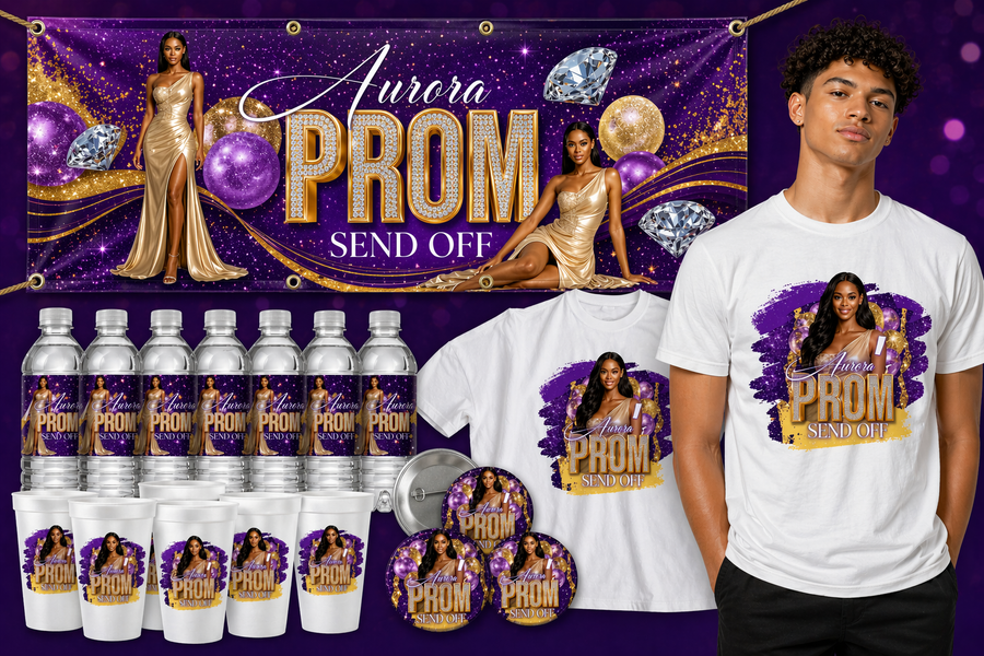Prom Send-Off Package – Custom Luxury Event Bundle (Fully Personalized Colors & Design)