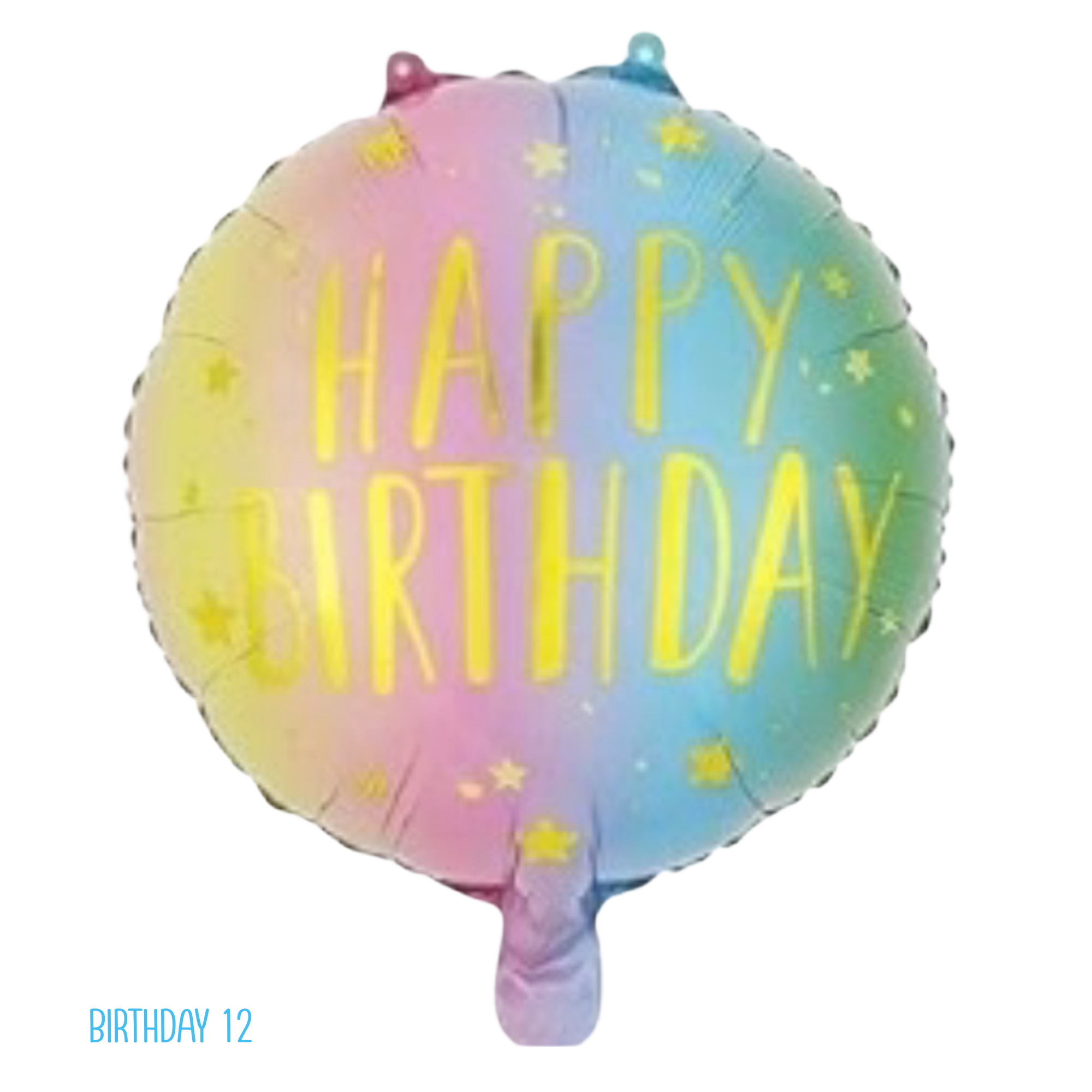 Birthday Balloons – Mylar Helium Filled with Ribbon