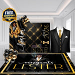 Black Tie Graduation Decor Set | PLATINUM PACKAGE