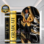 Black Tie Graduation Decor Set | SILVER PACKAGE