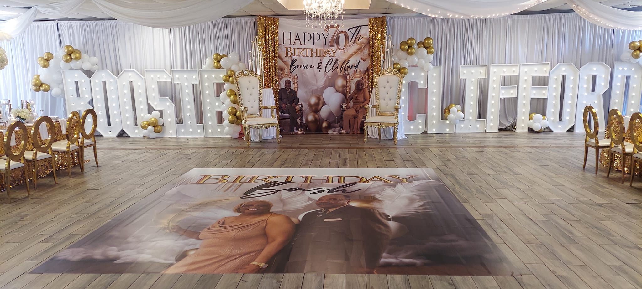 Custom Floor Wrap Decal – Personalized Slip-Resistant Event Decor