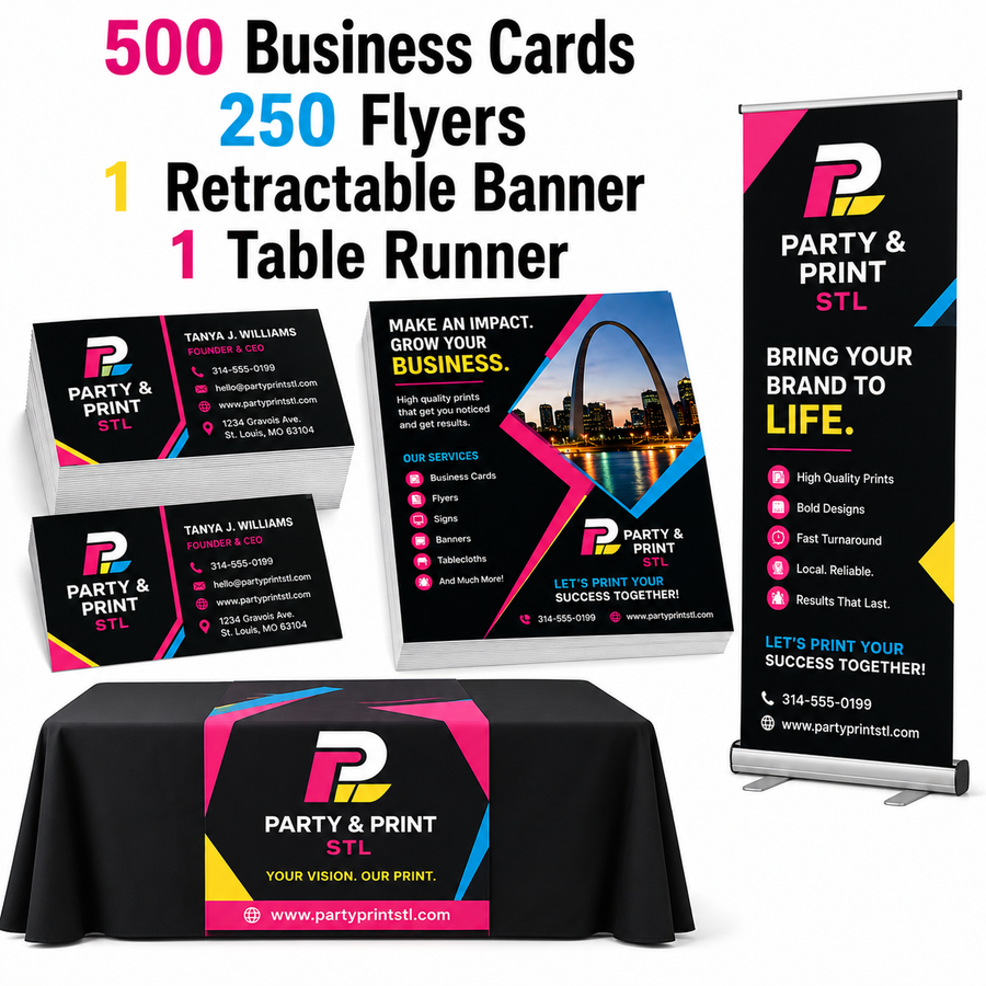 Business Pro Package | Custom Designed | Trade Show & Vendor Marketing Bundle