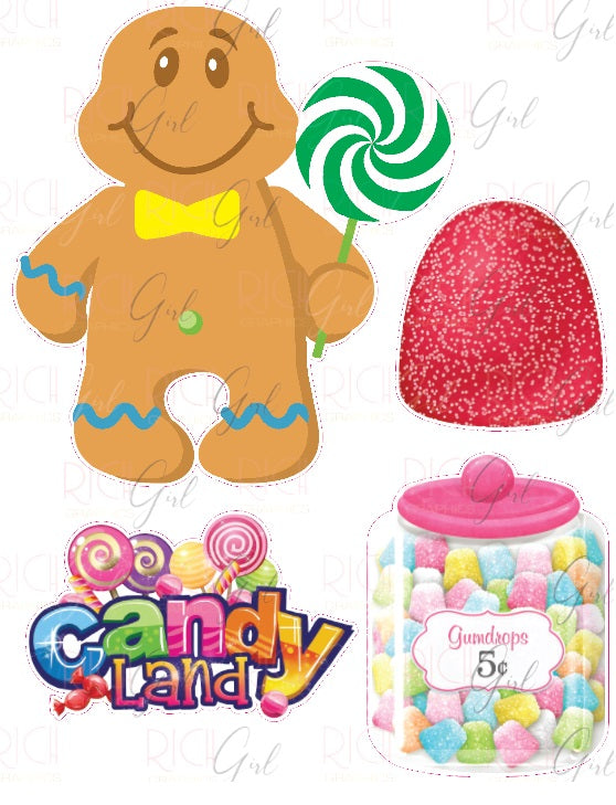 4-Piece Candyland Props