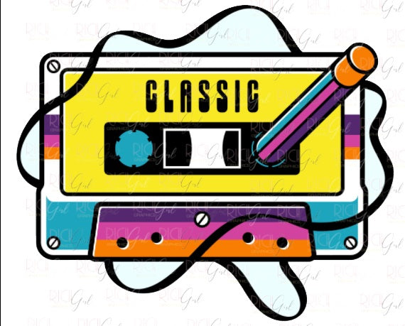 80s Cassette Tape Cutout Props – Retro Party Decor