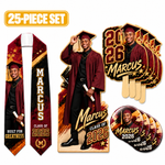 Celebration Plus Keepsake Graduation Package | Graduation Stole | 25 Grad Keepsakes