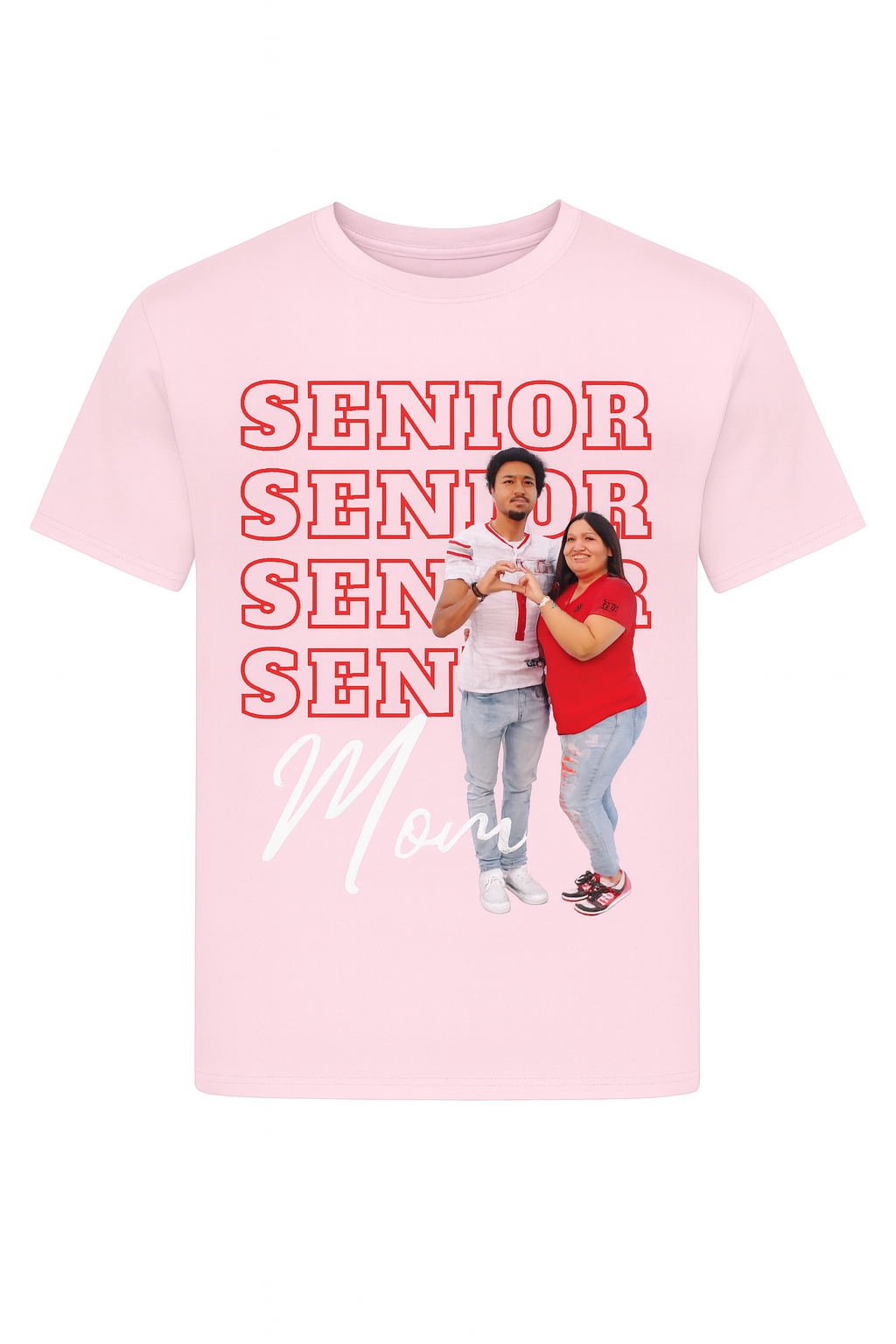 Custom Senior Mom T-Shirt with Photo
